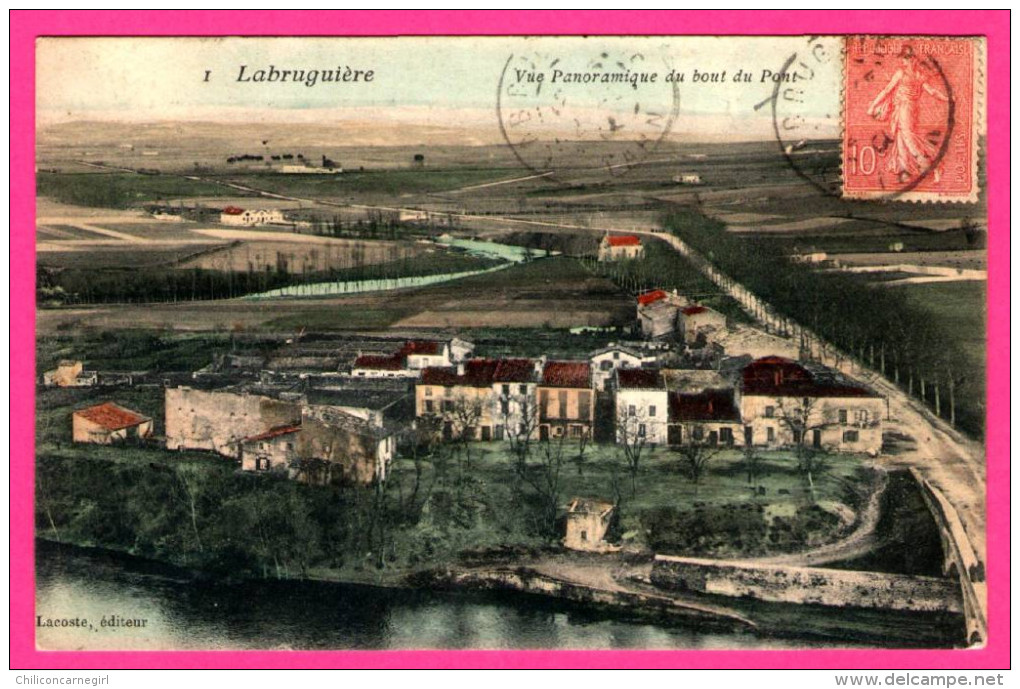 Labruguière - Vue Panoramique du bout du Pont - LACOSTE