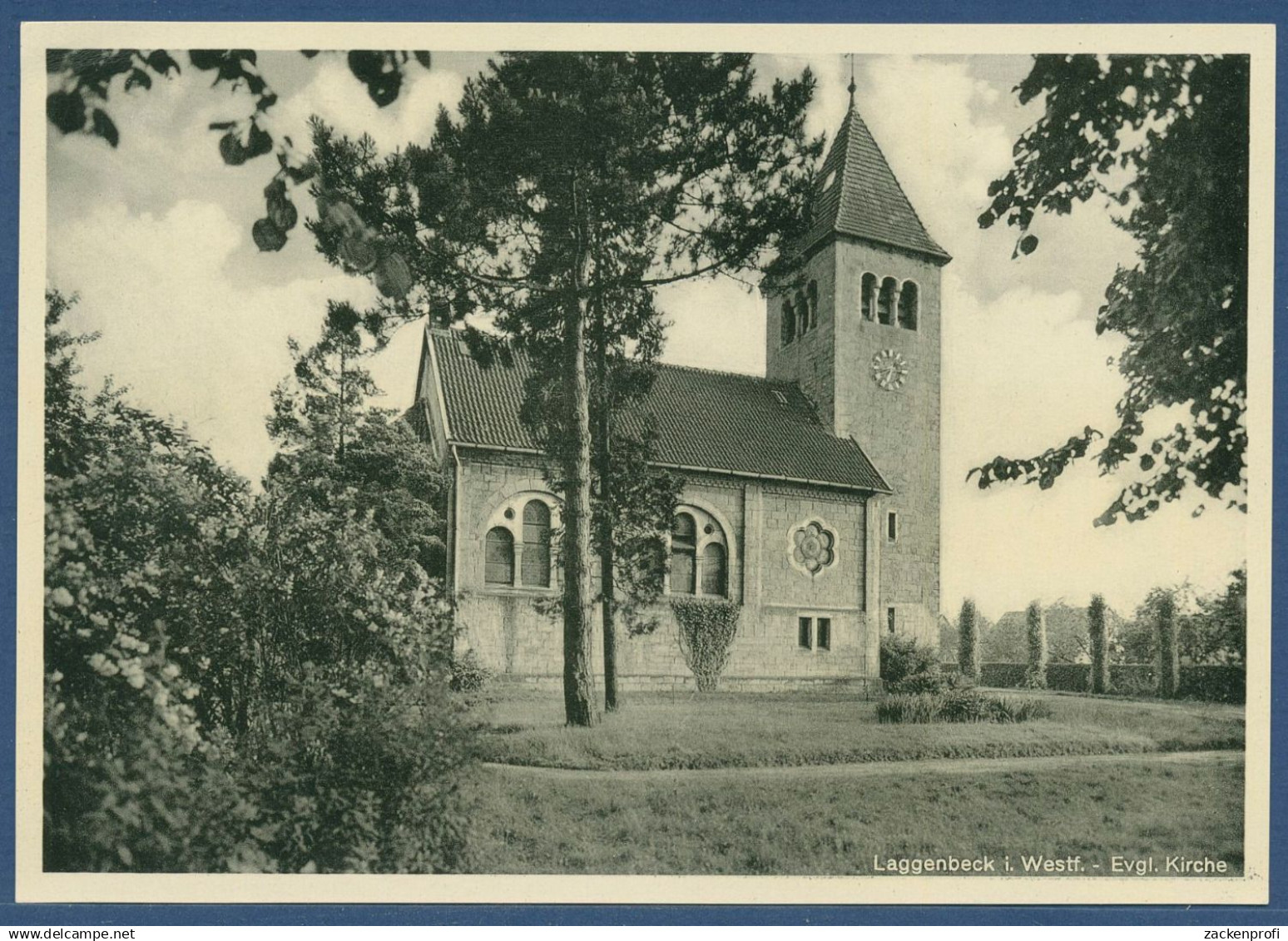 Laggenbeck Ibbenbüren Evangelische Kirche, ungebraucht (AK4862)