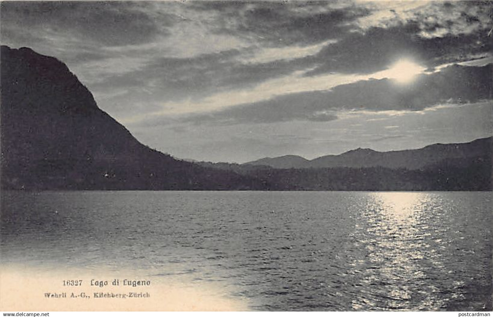 Lago di Lugano (TI) Panorama - Ed. Wehrli 16327