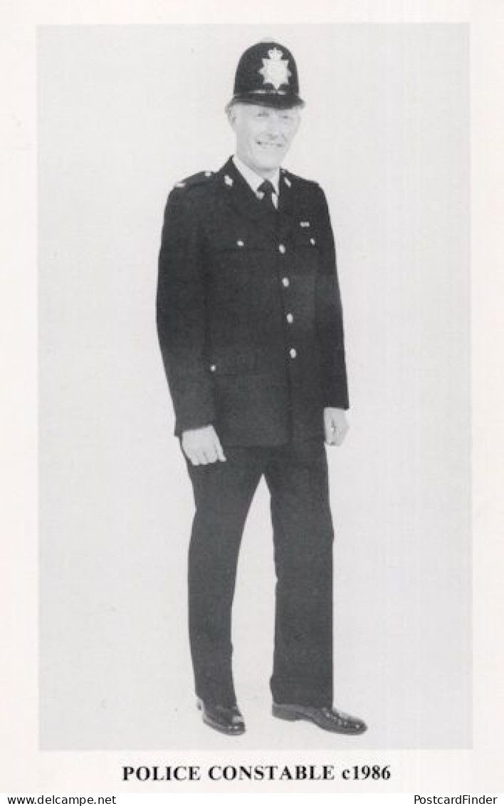 Lancashire Police Constable in 1986 Laughing Uniform Lancs Postcard