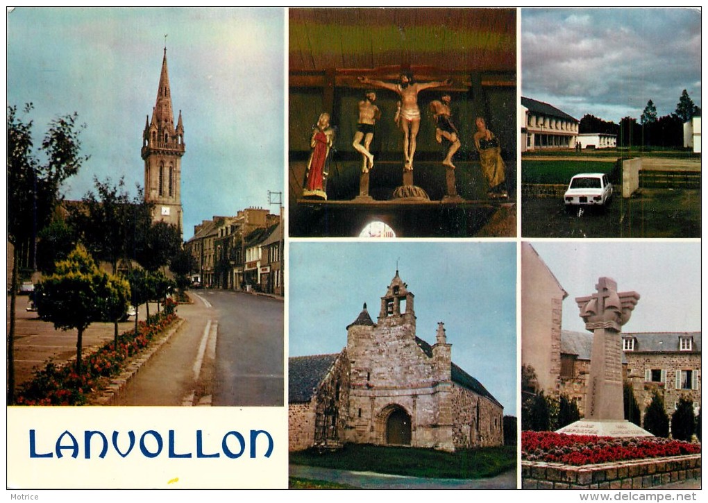 LANVOLLON - carte multi-vues.