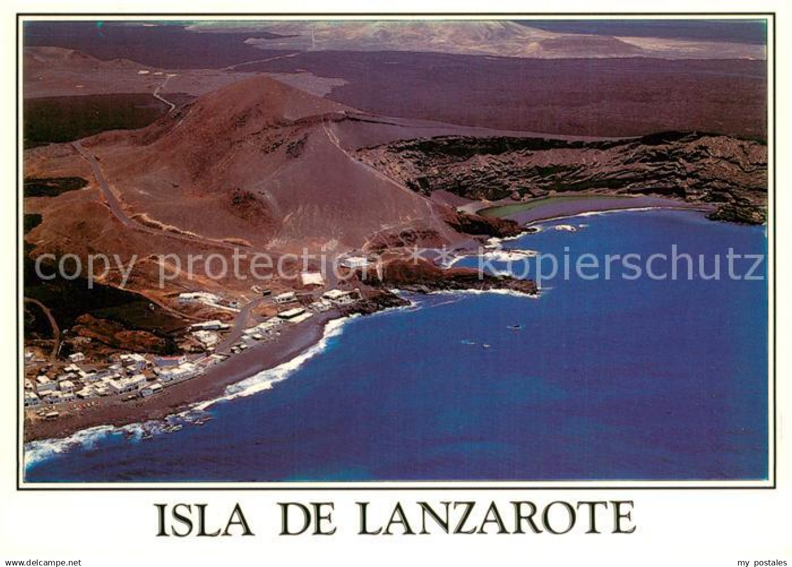 Lanzarote Kanarische Inseln ES Fliegeraufnahme