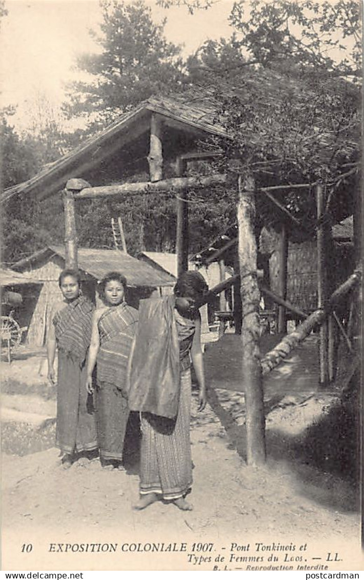 Laos - Types de femmes du Laos à l'Exposition Coloniale de 1907 - Ed. B.L. - L.L. 10