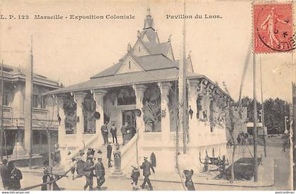 Laos - Pavillon du Laos à l'exposition coloniale de Marseille en 1906 - Ed. L. P. 122