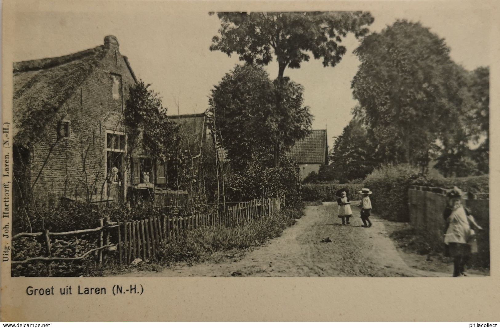 Laren (NH)  Groet uit ca 1900