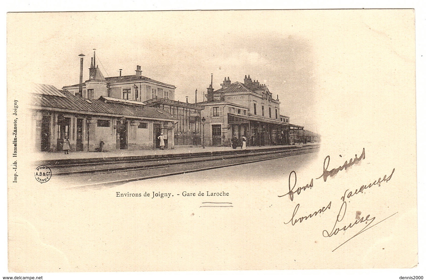 LAROCHE (89) - Laroche-Saint-Cydroine - Gare de Laroche, environs de Joigny - Ed. Hamelin-Zanote, Joigny