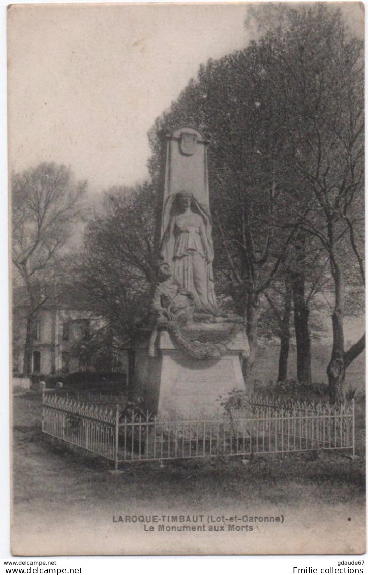 LAROQUE TIMBAULT (47) - LE MONUMENT AUX MORTS