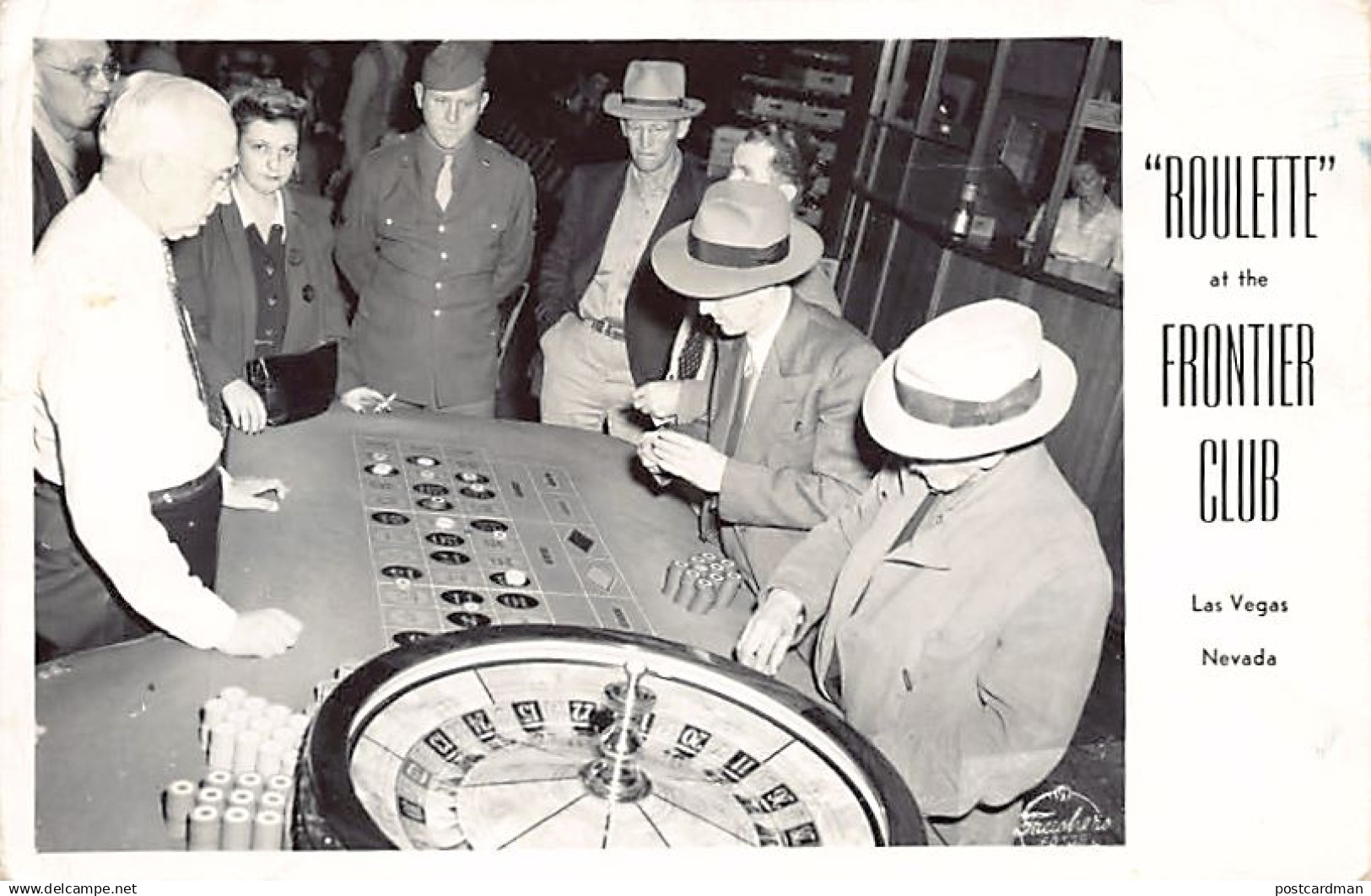 LAS VEGAS (NV) Roulette at the Frontier Club Casino - REAL PHOTO