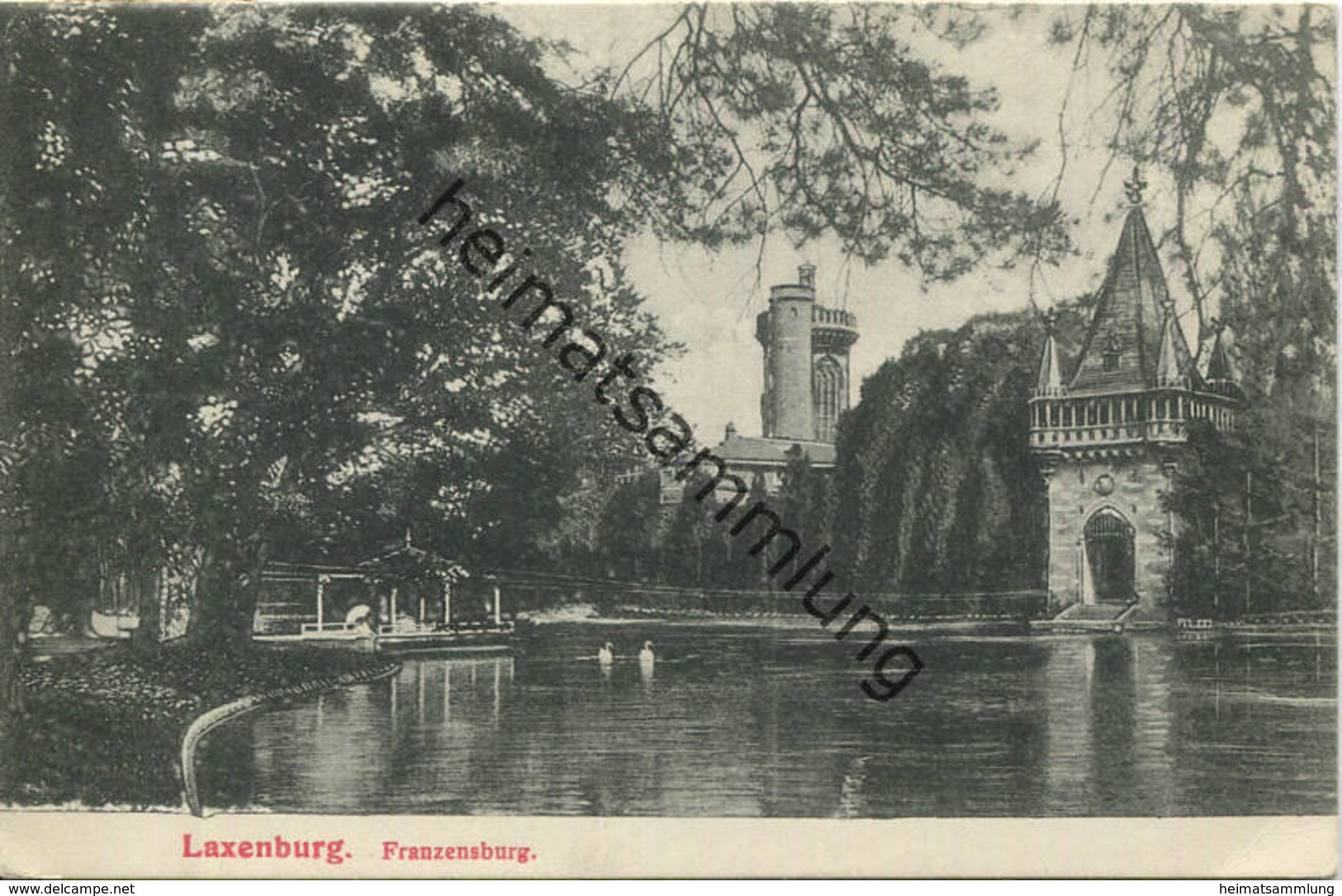 Laxenburg - Franzensburg - Verlag F. Stöckler Laxenburg gel. 1911