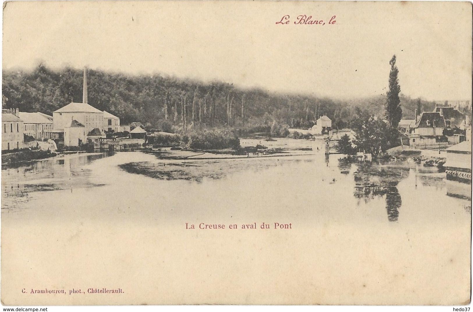 Le Blanc - La Creuse en aval du Pont