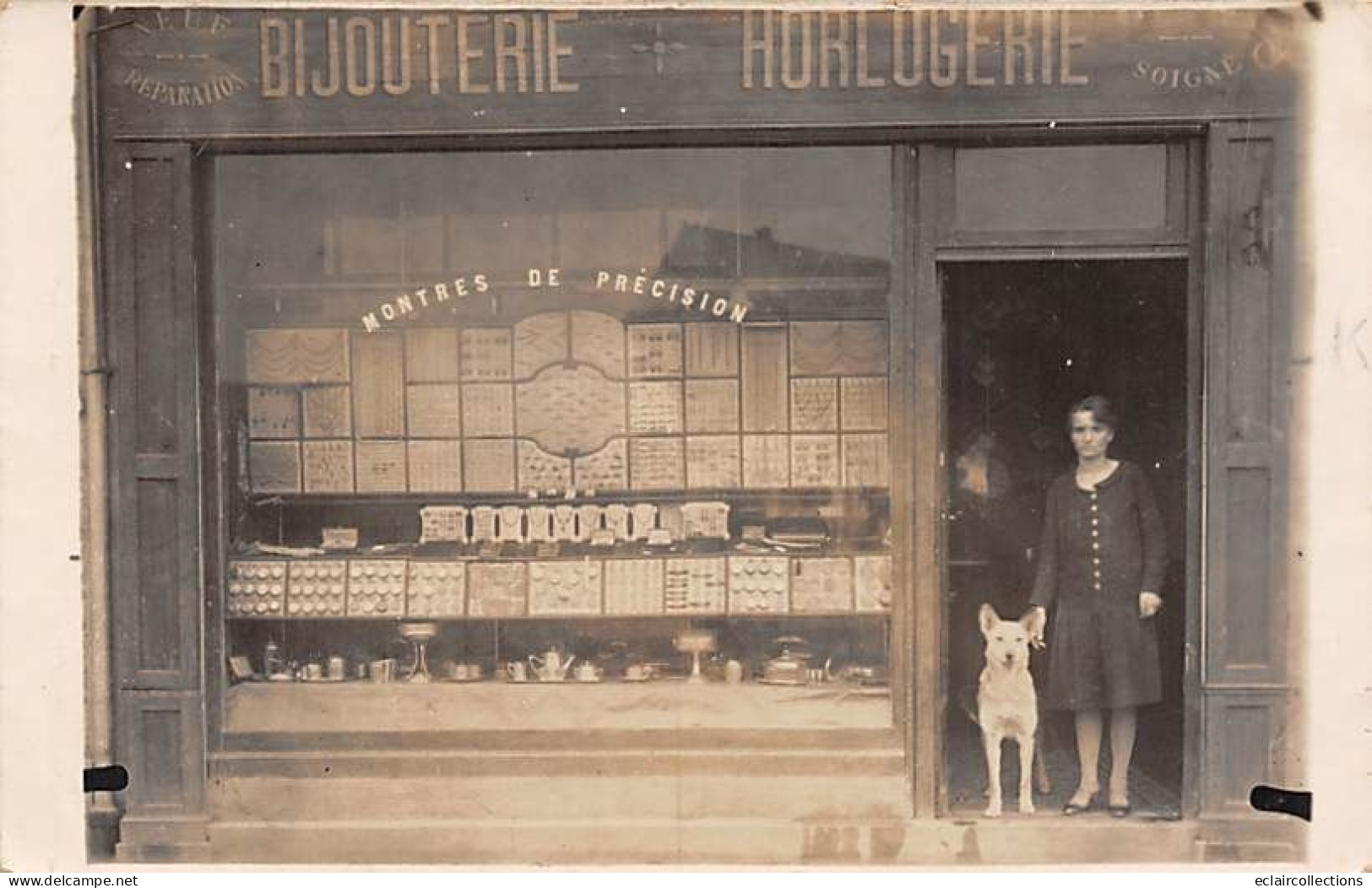 Le Blanc Mesnil        93          Bijouterie Horlogerie .  Carte photo     (voir scan)