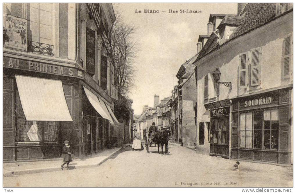 LE BLANC RUE SAINT-LAZARE COMMERCE ATTELAGE