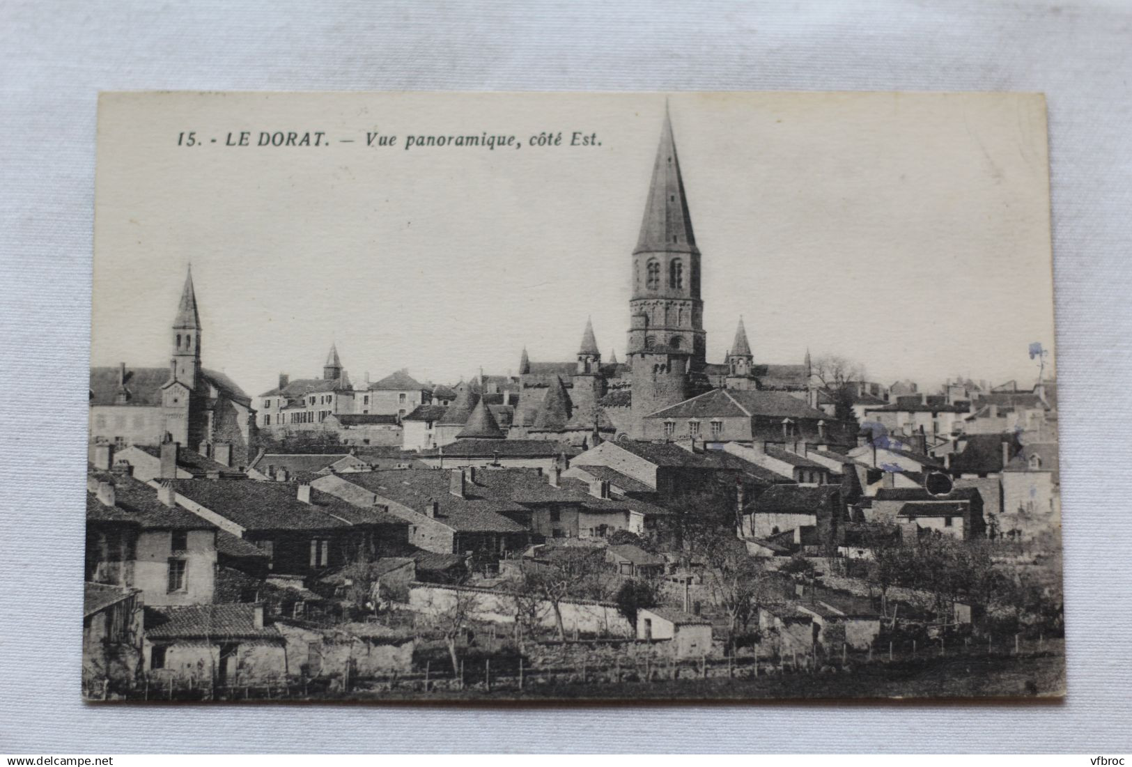 Le Dorat, vue panoramique côté Est, Haute Vienne 87