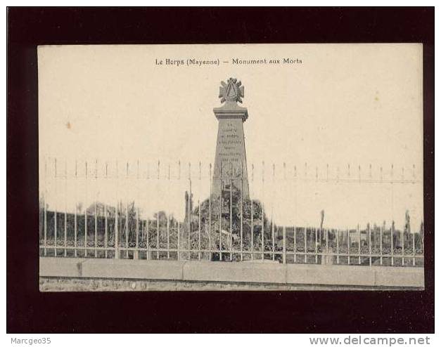 le horps monument aux morts pas d'édit. belle carte