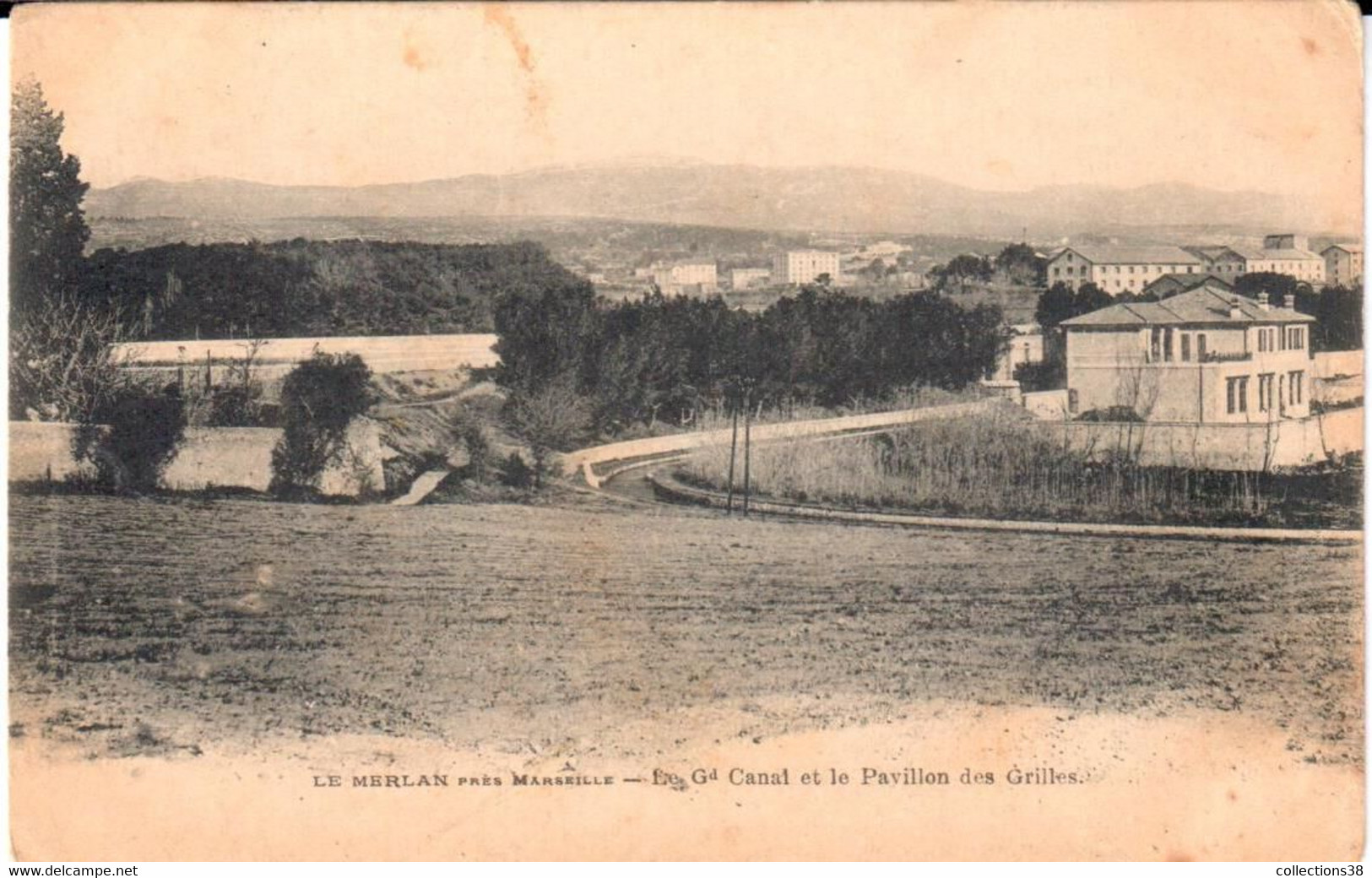 Le Merlan près Marseille - Le Gd Canal et le Pavillon des Grilles