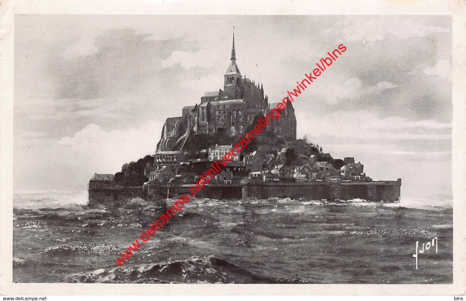 Le Mont par maree d'equinoxe - Le Mont Saint Michel - (50) Manche