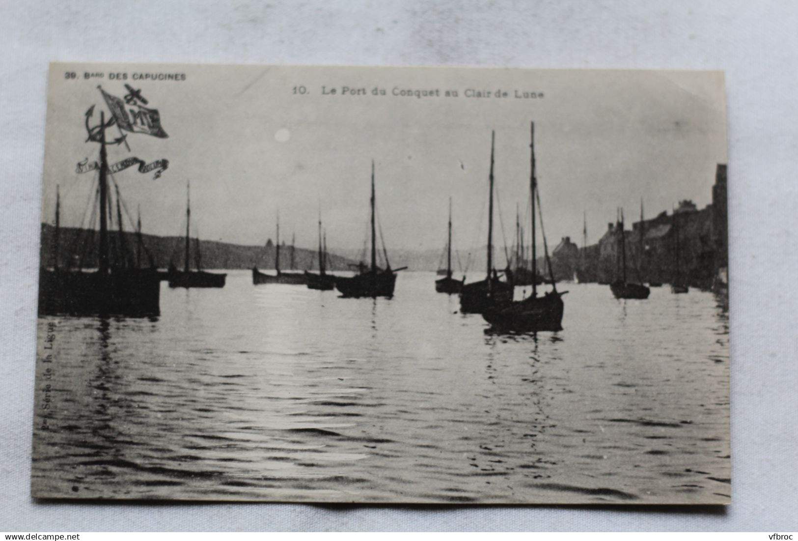 le port du Conquet au clair de Lune, Finistère 29