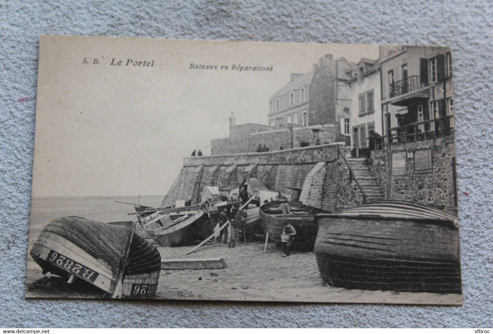 le Portel, bateaux en réparations, Pas de Calais 62