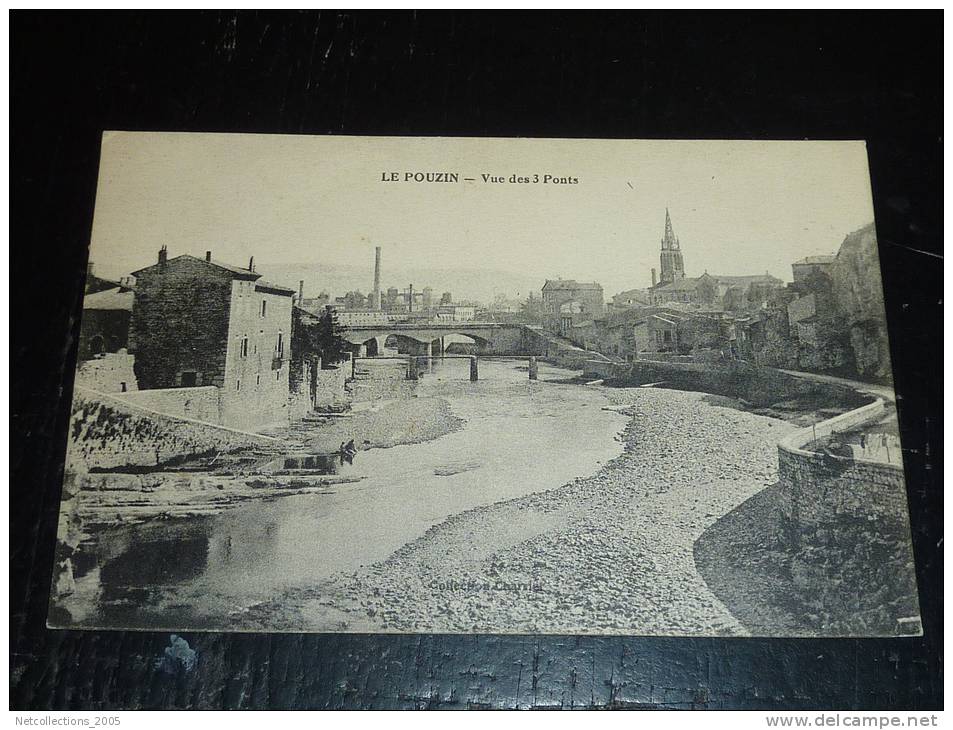 LE POUZIN - VUE DES 3 PONTS - 07 ARDECHE