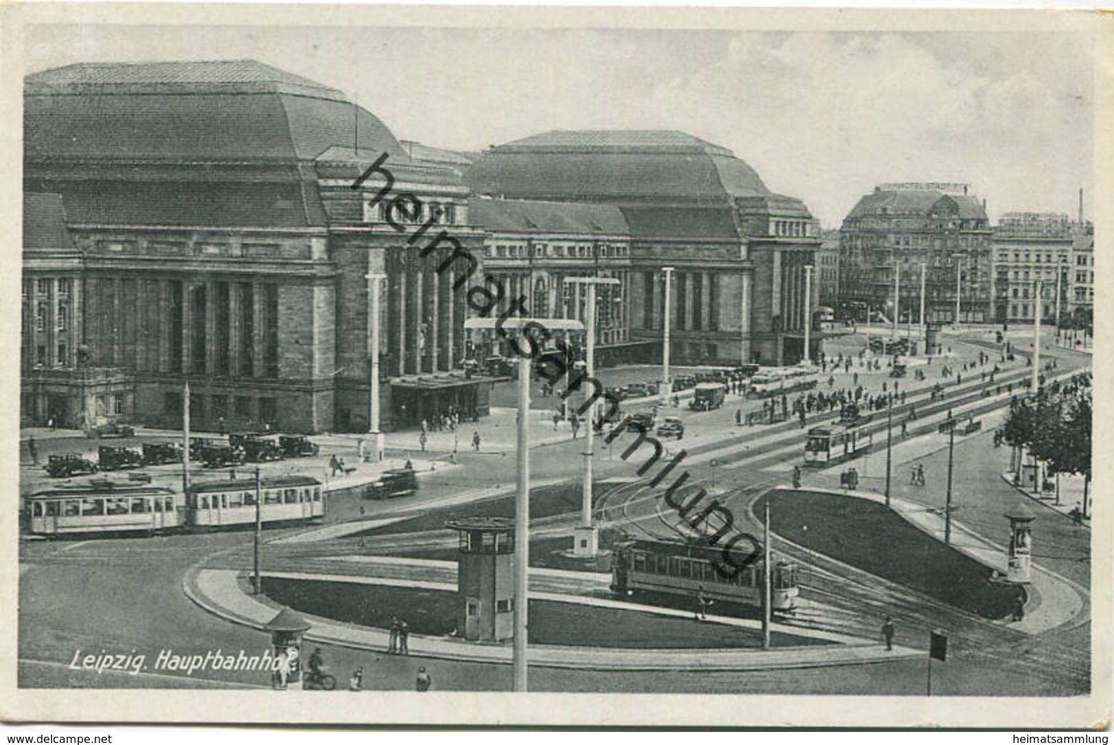 Leipzig - Hauptbahnhof 1932 - Verlag Conrad Jacobi Leipzig