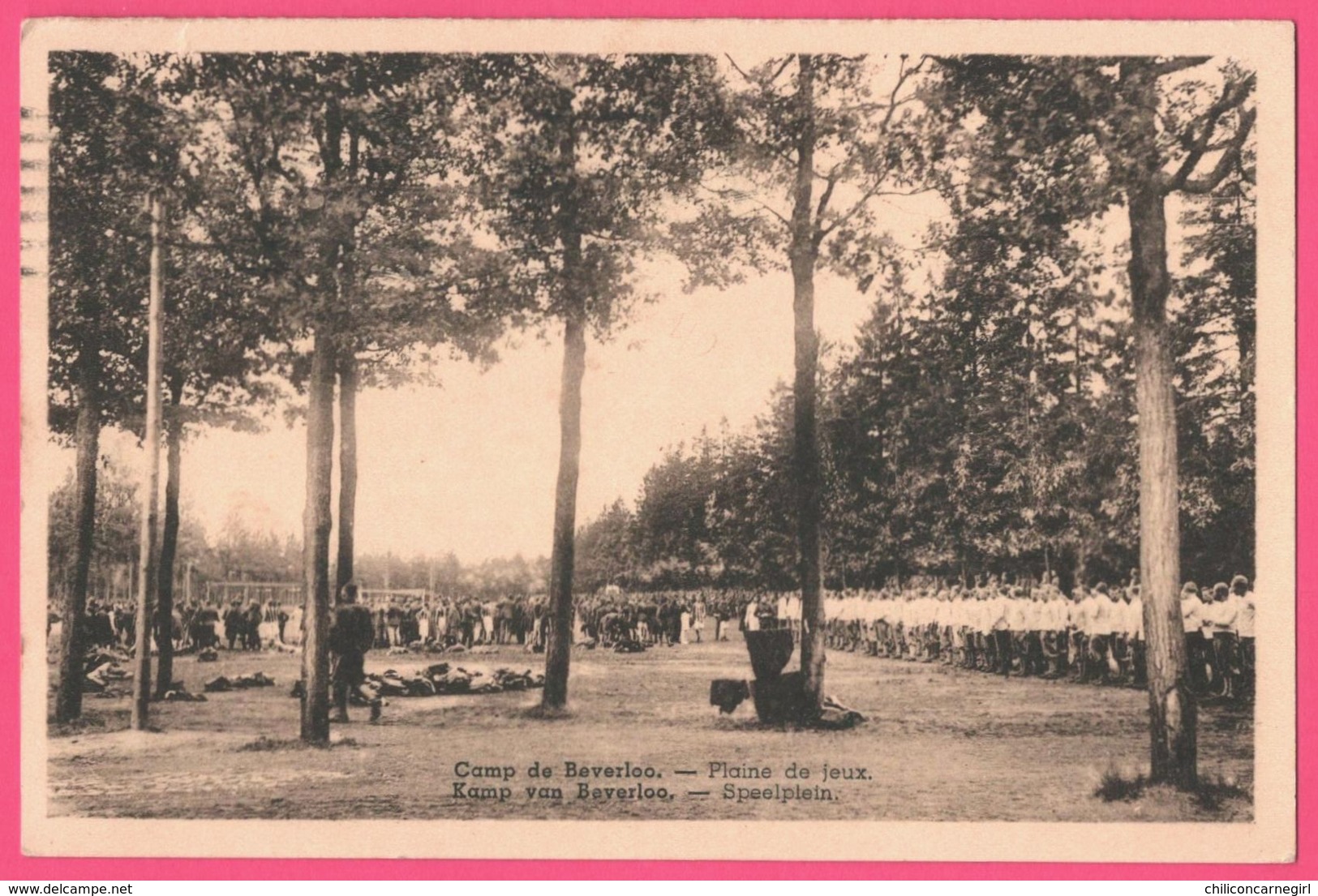 Leopoldsburg - Camp de Beverloo - Plaine de Jeux - Speelplein - Très animée - Photo Ind. Belge - P.I.B. - 1938