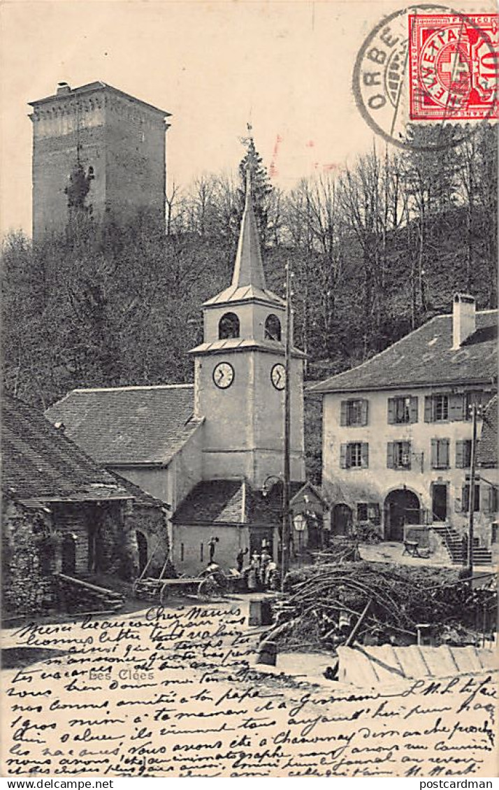 Les Clées (VD) Château Eglise - A. Deriaz, Edit. Baulmes