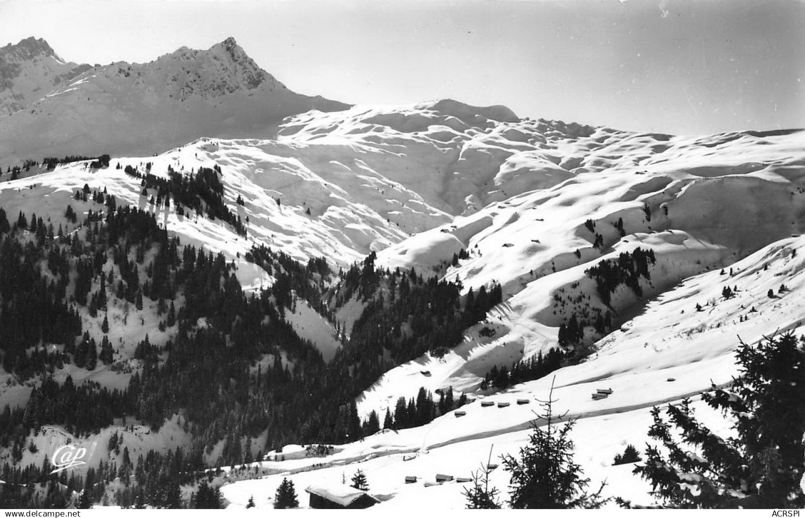 LES CONTAMINES-MONTJOIE les pistes de ski de montjoie 36 (scan recto verso)MG2872UND