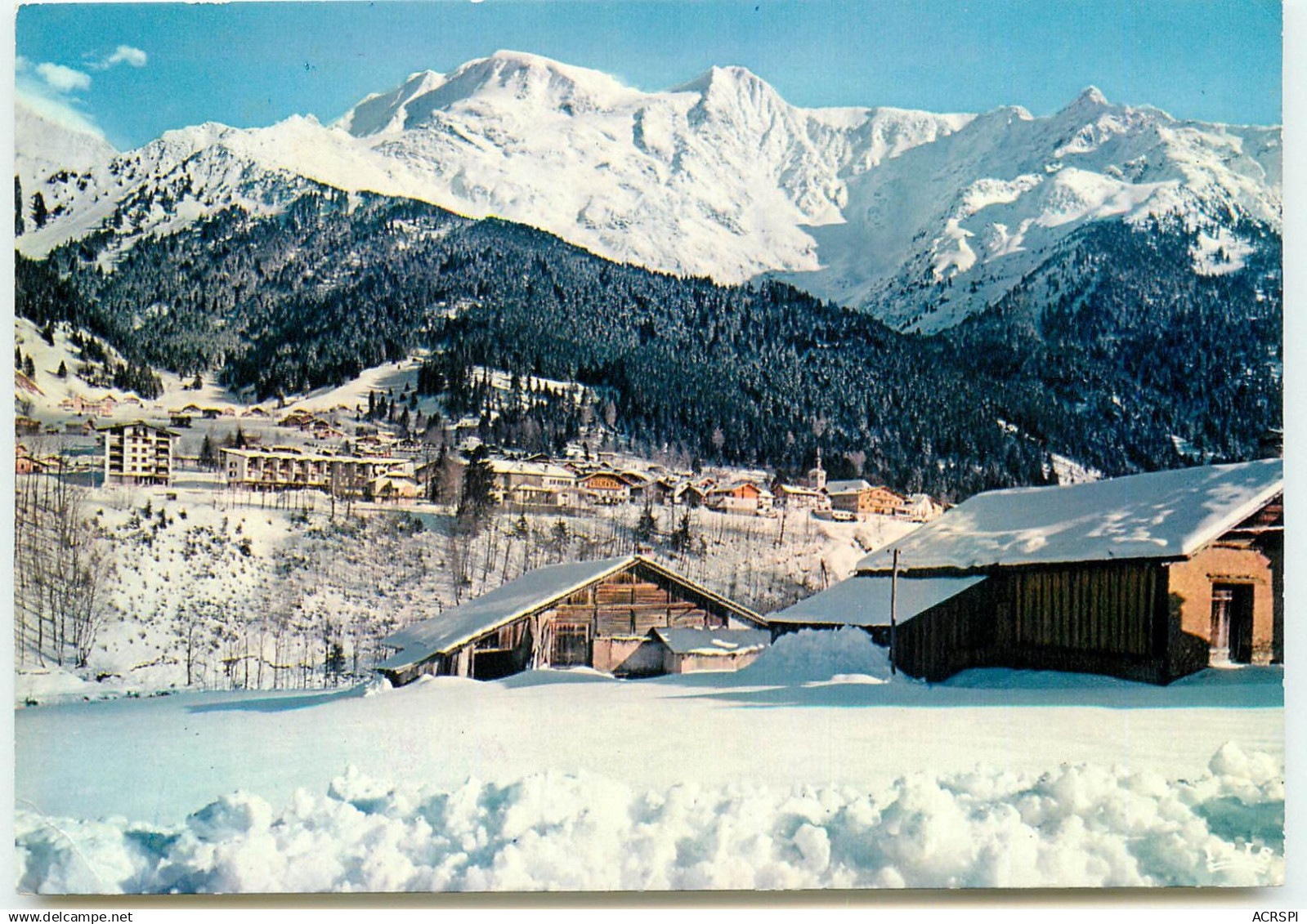 LES CONTAMINES MONTJOIE vue générale RR 1232