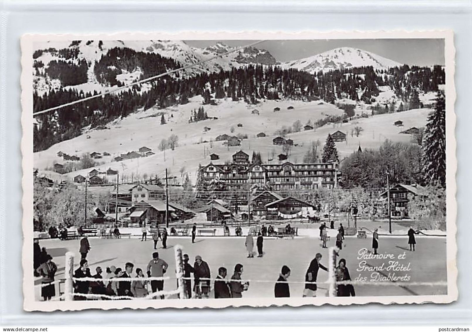 Les Diablerets (VD) Patinoire et Grand Hôtel des Diablerets Photo-Hall. M.A. Zürcher-Pittier, les Diablerets