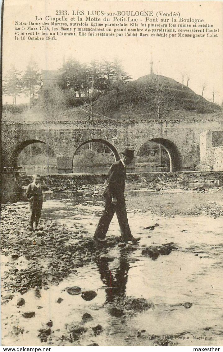 LES LUCS SUR BOULOGNE le Pont sur la Boulogne