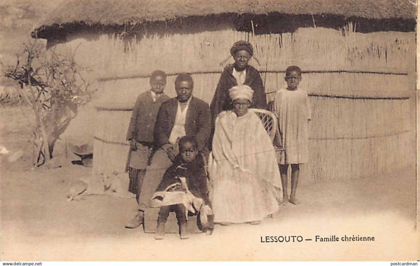 Lesotho - Christian family - Publ. Society of Evangelical Missions