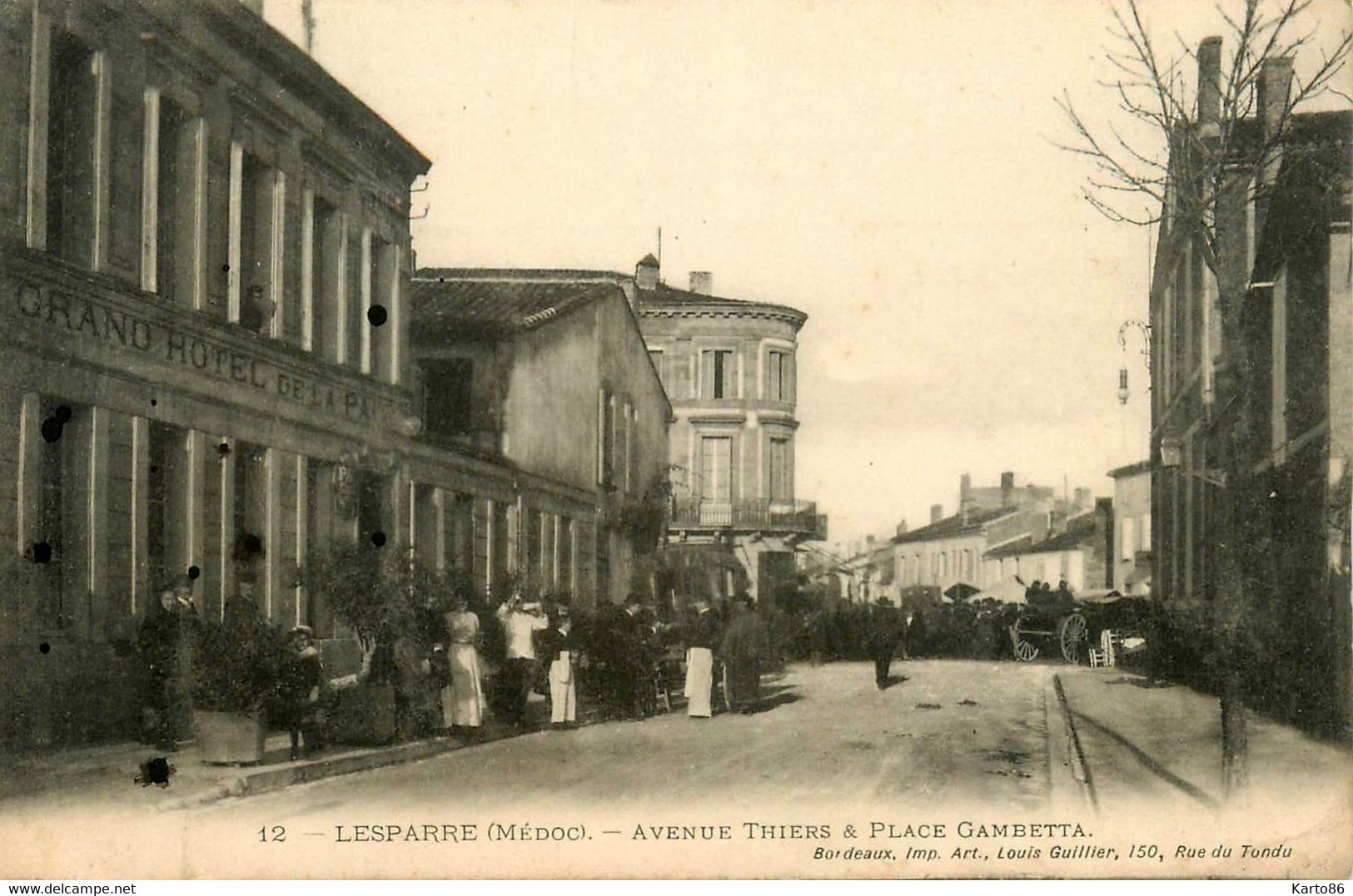 lesparre médoc * avenue thiers et place gambetta