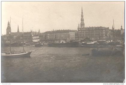 CARTE DE PHOTO RIGA LETLAND REAL PHOTO POSTCARD