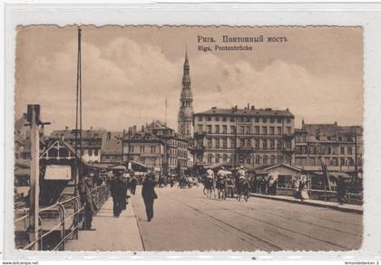 Riga. Pontonbrücke. *