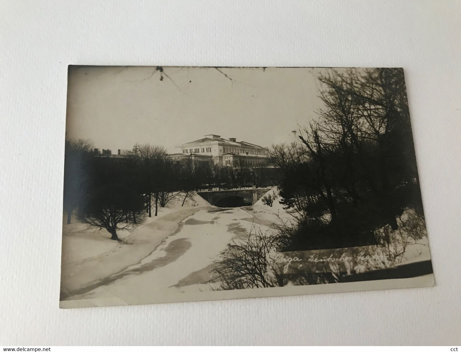 Lettland Letland  Latvija   PHOTO CARD   Deutsches Theater  FIRST WORLD WAR