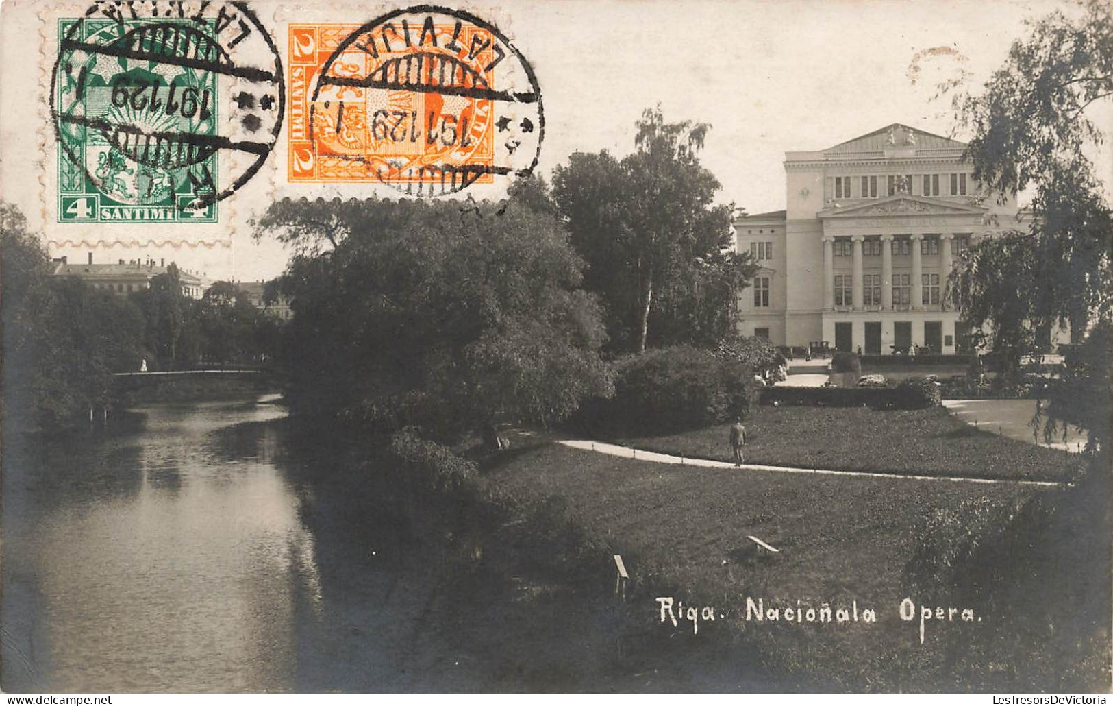 LETTONIE - Opéra national de Lettonie - Carte Postale Ancienne