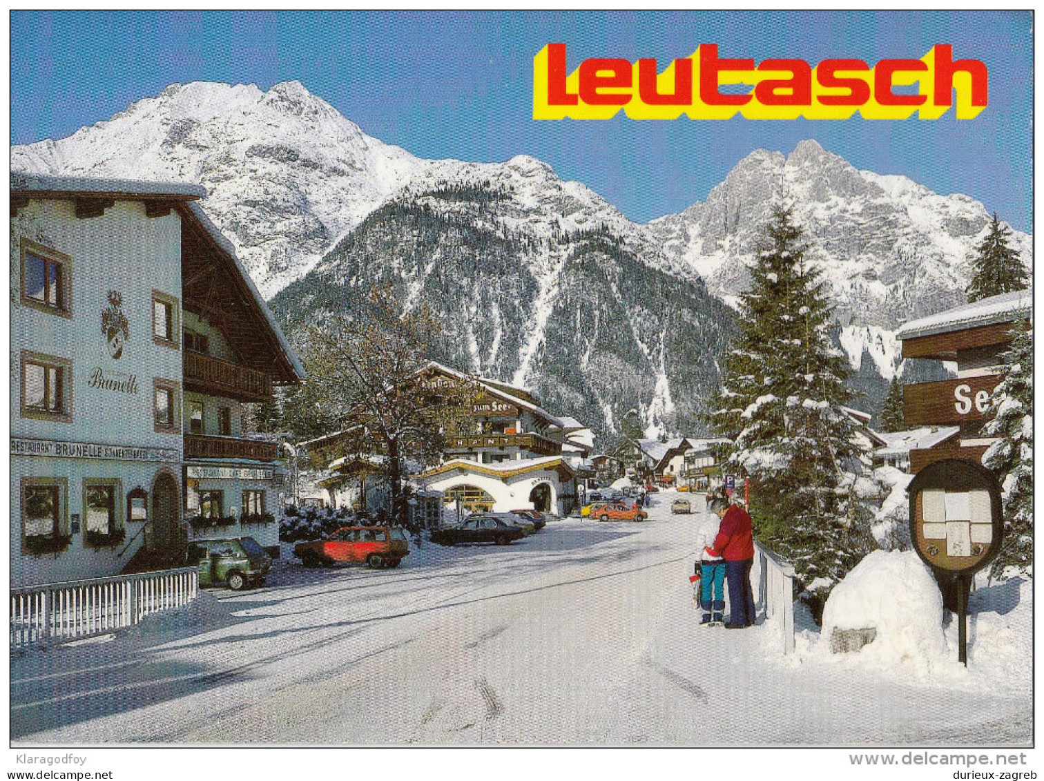 Leutasch old postcard travelled 1994 bb151030