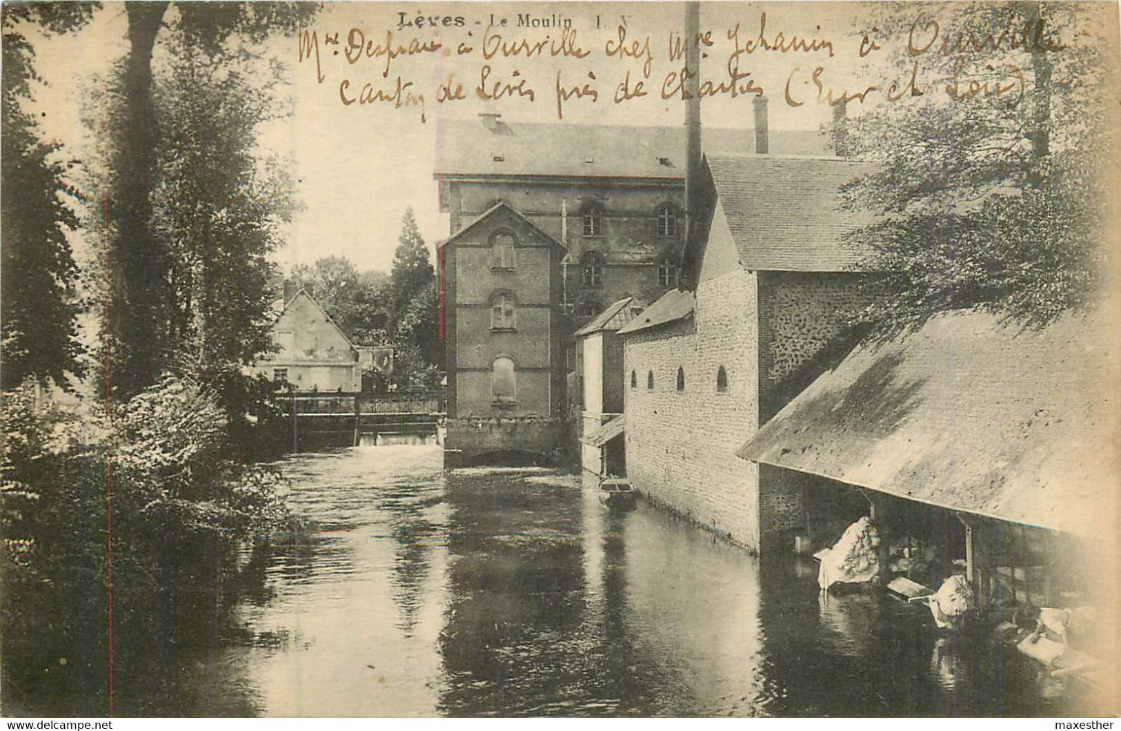 LÈVES le Moulin (lavandières)