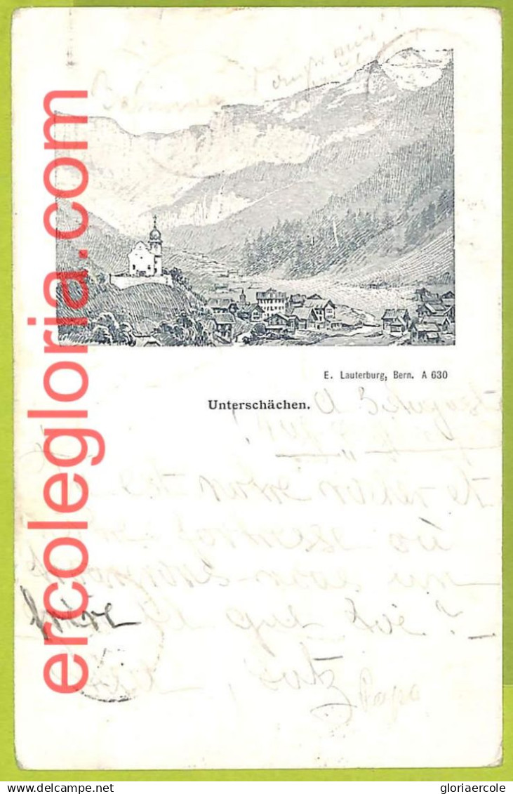 Lib7871 - SWITZERLAND - VINTAGE POSTCARD -  Unterschachen - 1899