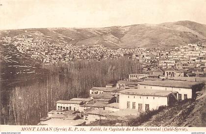 Liban - MONT-LIBAN - Zahlé, la capitale du Liban Orientale - Ed. E.P. 22