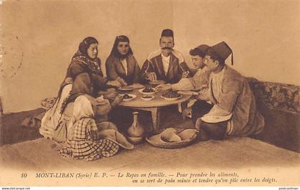 Liban - MONT-LIBAN - Le repas en famille - Ed. E.P. 10