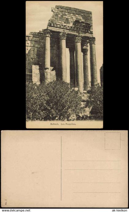 Postcard Baalbek Les Propylées. 1915  Libanon Lebanon