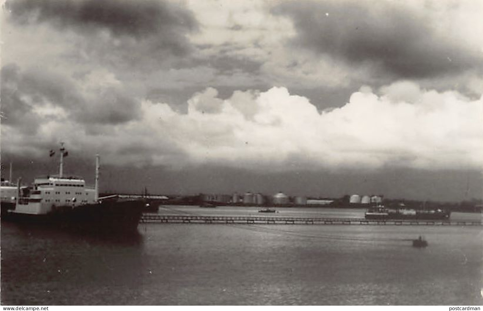 Liberia - MONROVIA - The harbour - PHOTOGRAPH Postcard Size Year 1963 - Publ. unknown