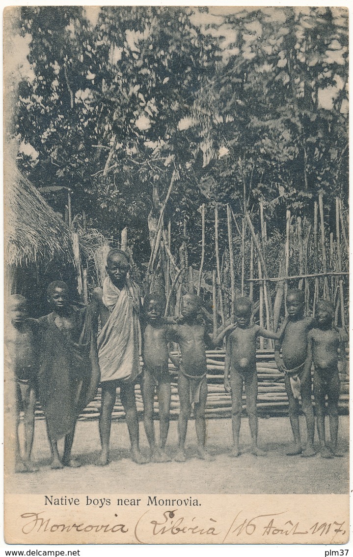 LIBERIA - Native Boys near  MONROVIA