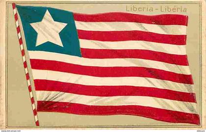 Libéria - Drapeau du Libéria - CPA - Voir Scans Recto-Verso