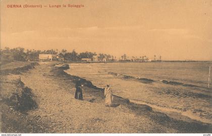 LIBIA-DERNA LUNGO LA SPIAGGIA