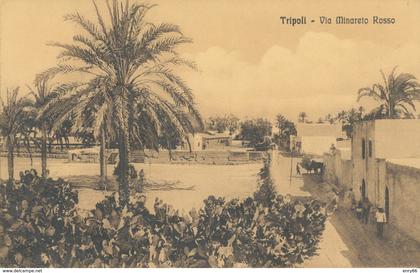 LIBIA-TRIPOLI VIA MINARETTO ROSSO