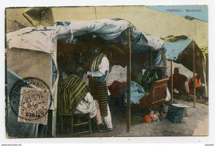 Tripoli .Libye. Barbiere,coiffeur.