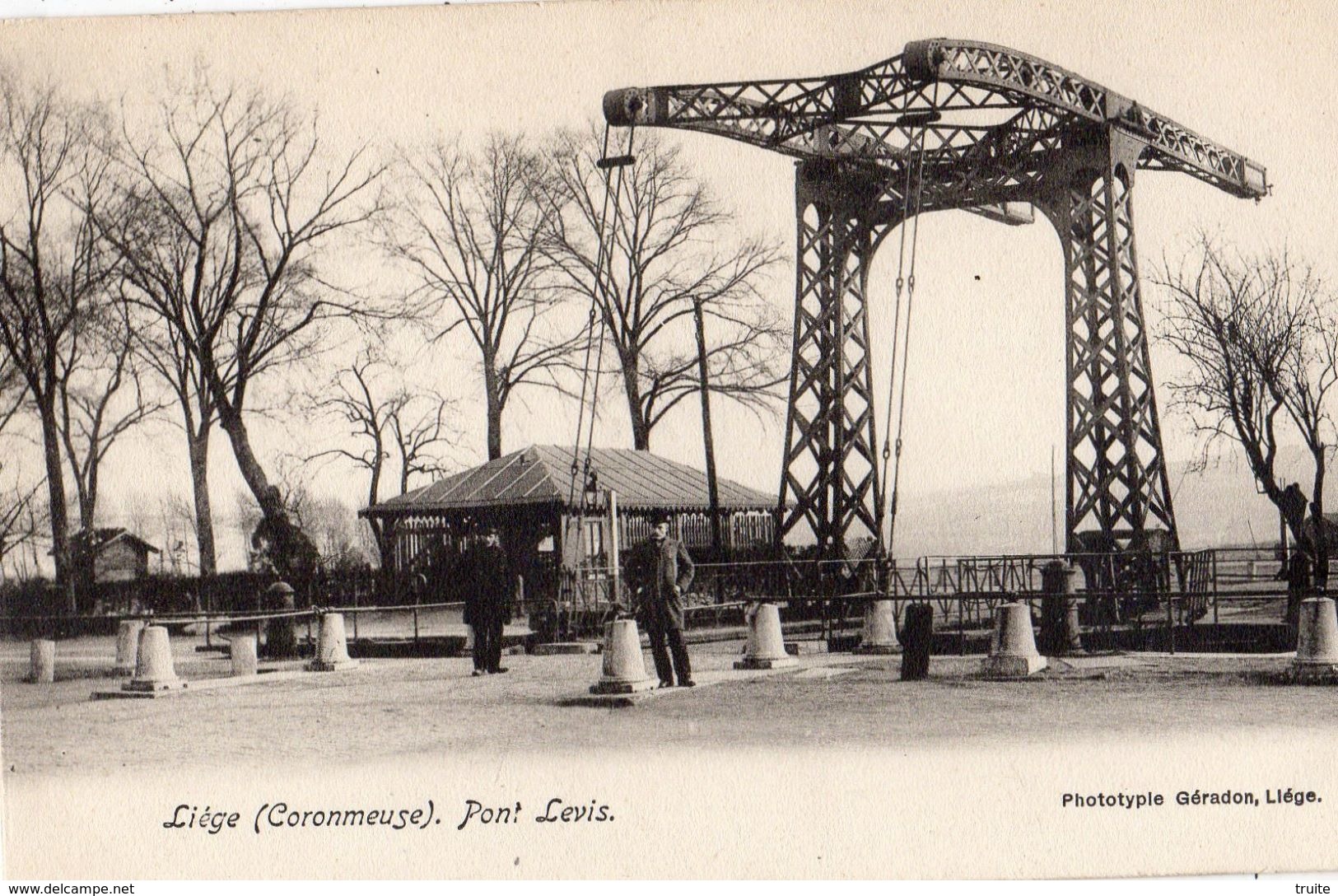 LIEGE (CORONMEUSE) PONT LEVIS  (CARTE PRECURSEUR)