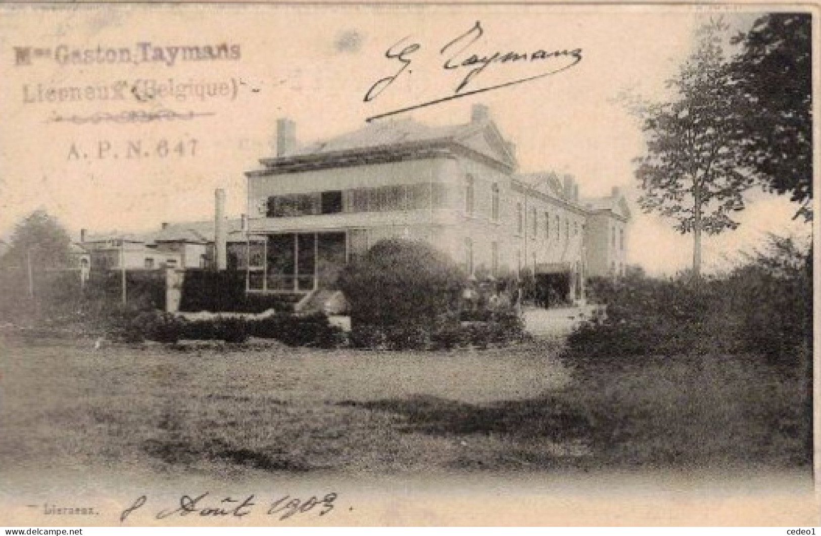 LIERNEUX  Mme GASTON TAYMANS